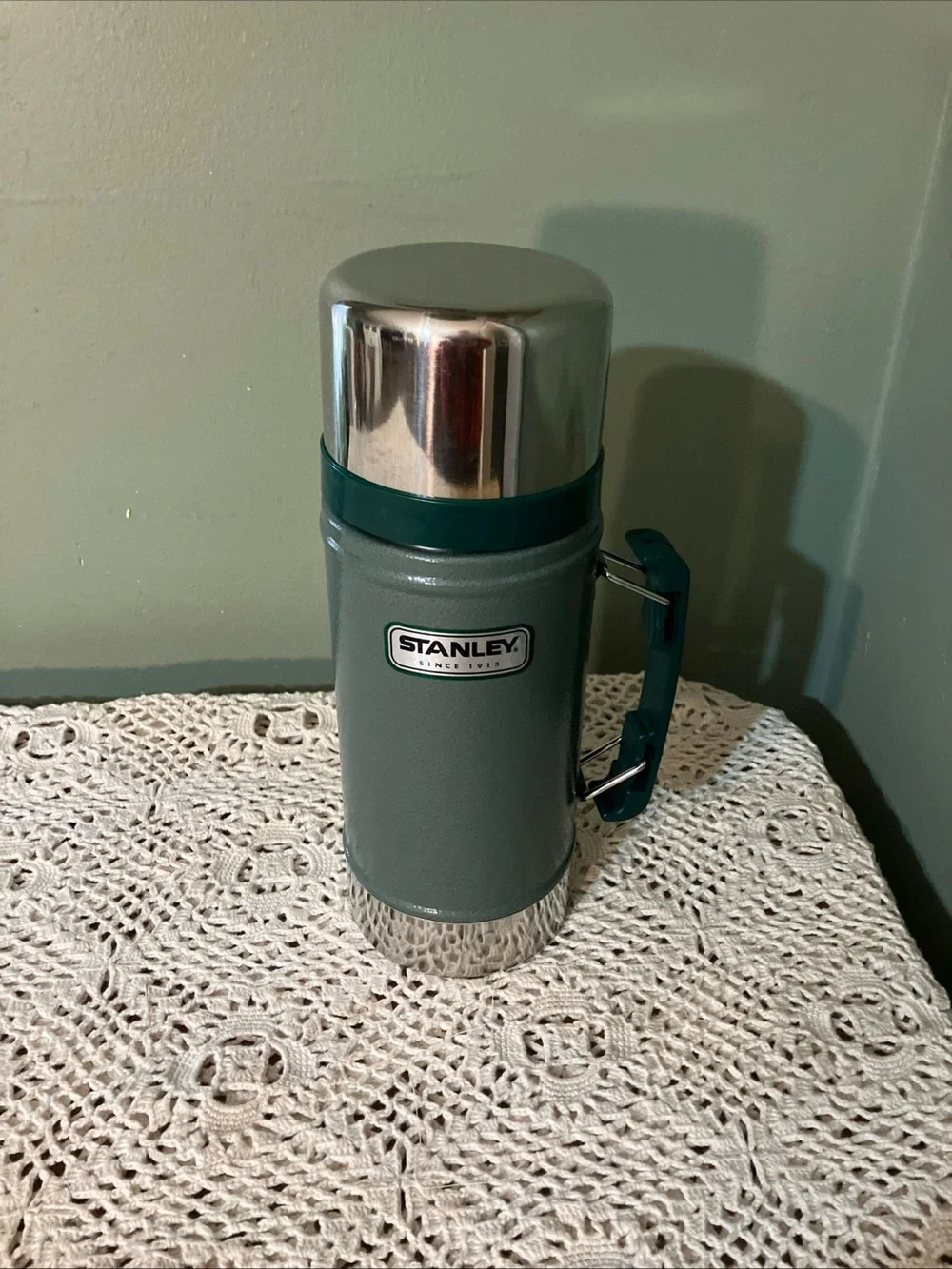 Stanley Stainless Steel 24oz Wide Mouth Thermos EN 12546-1. MINT - Picture 2 of 9